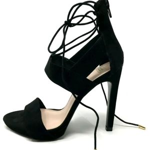 SALE-  Zara ankle ties with gold ends